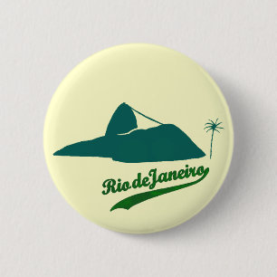 Pão de Açúcar Rio Brasil 6 Cm Round Badge