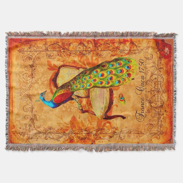 "Paon" Throw Blanket (Front)