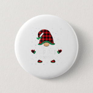 Pap Pap Gnome Buffalo Plaid Matching Ch 6 Cm Round Badge