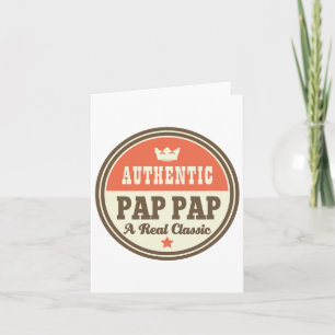 Pap Pap Grandpa Pappap Fathers Day Tee Card