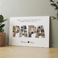 Papa 28 Photo Collage Keepsake for Dad or Grandpa