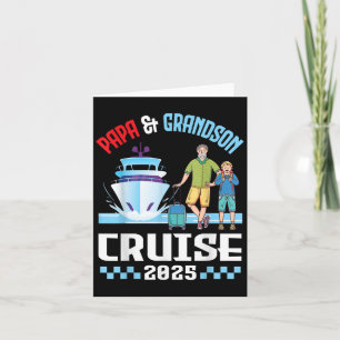 Papa & Grandson Cruise 2025 Family Vacation Cr Card
