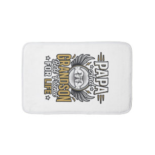 Papa And Grandson Best Friend For Life Shirt Desig Bath Mat