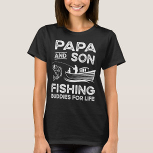 Papa and Son Fishing Buddies for Life Match Match T-Shirt
