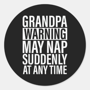 Papa Art For Grandpa From Grandkids Father's Day P Classic Round Sticker