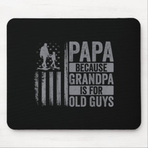 Papa Art For Grandpa Men From Grandkids Granddaugh Mouse Pad