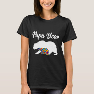 Papa Bear Autism Awareness Dad T-Shirt