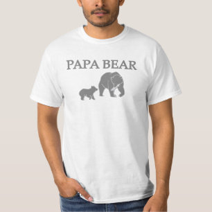 "Papa Bear" Bear Fishing with Cub T-Shirt