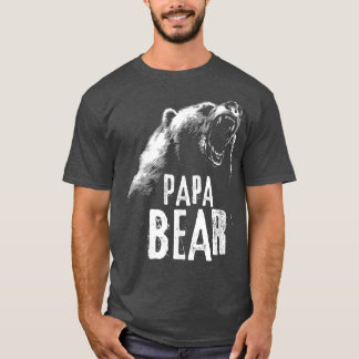 Papa Bear Best Dad T Fathers Day Father Pop Gift T-Shirt