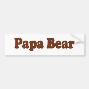 Papa Bear Bumper Sticker