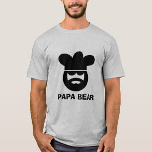 Papa bear chef cook t shirt for men