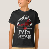 Papa Bear Christmas Pajama Red Plaid Buffalo