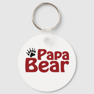 Papa Bear Claw Key Ring
