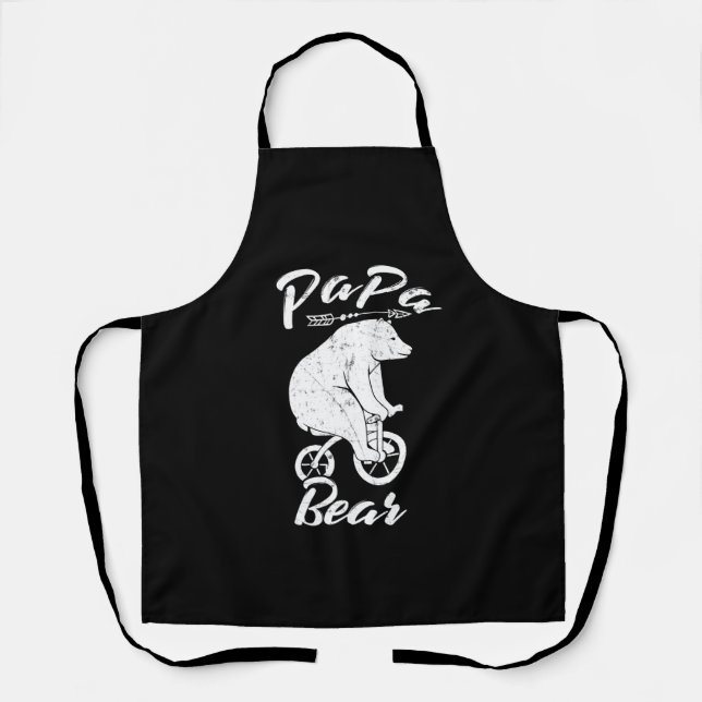 Papa Bear Cool Design Apron (Front)