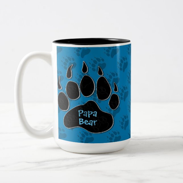 Papa Bear Dad Family Mug (Left)