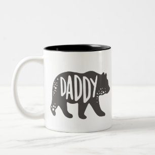 Papa Bear Dad Two-Tone Coffee Mug