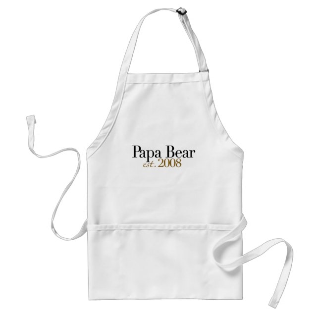 Papa Bear Est 2008 Standard Apron (Front)