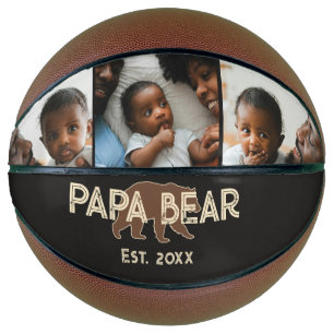Papa Bear Father Year Established 3 Photo Basketball
