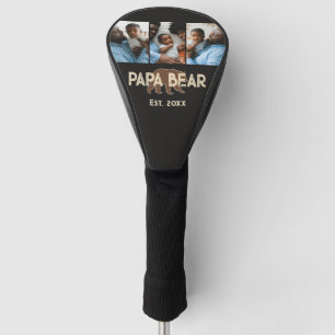 Papa Bear Father Year Established 3 Photo Golf Head Cover