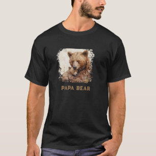 *~* PAPA BEAR Father's Day Gifts Cub Art AP86 T-Shirt