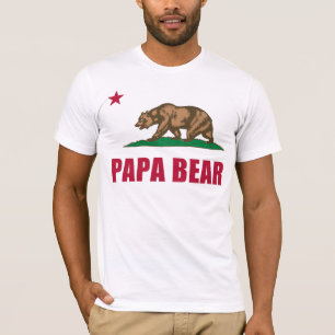 Papa Bear Flag of California T-Shirt