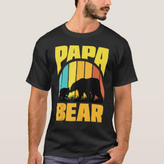 Papa Bear Great  For Dad Father Grandpa Father's D T-Shirt