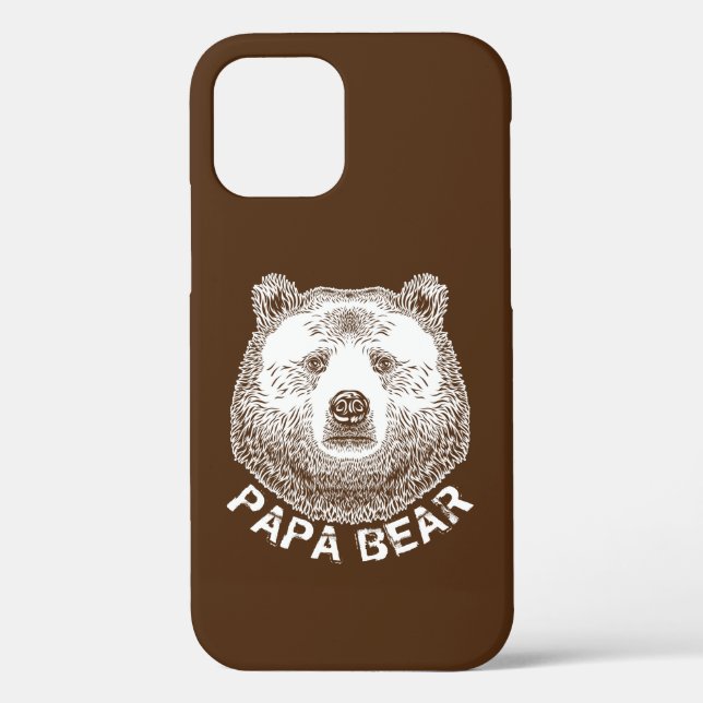 Papa Bear, Hand Drawn Illustration Case-Mate iPhone Case (Back)