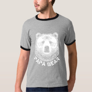 Papa Bear, Hand Drawn Illustration T-Shirt