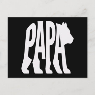 Papa Bear  Holiday Postcard