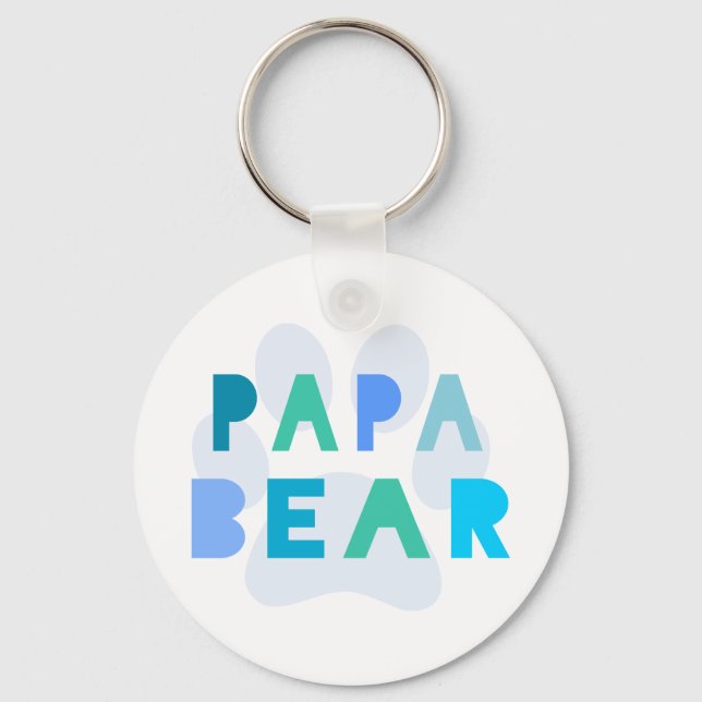 Papa bear key ring (Front)