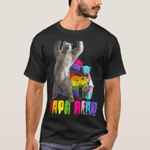 Papa Bear Lgbt Gay Trans Pride Support Lgbtq Parad T-Shirt