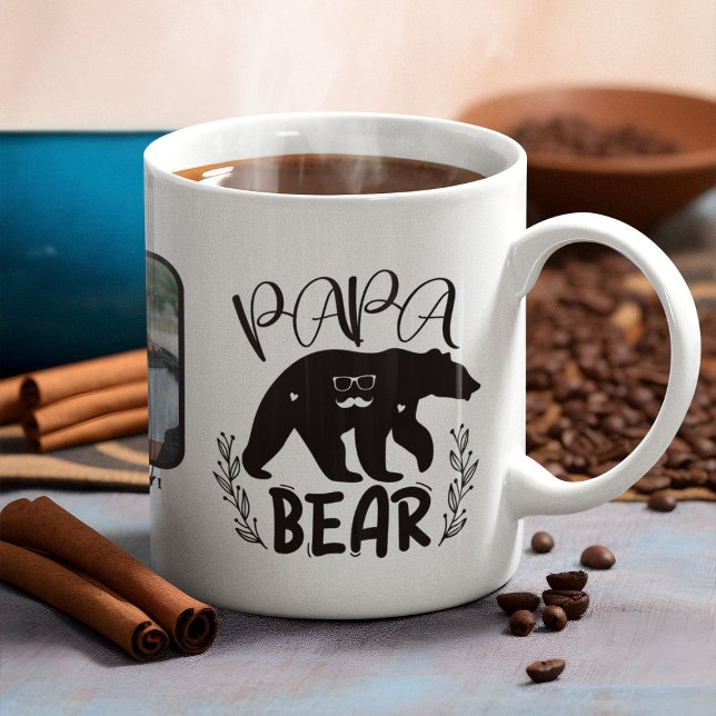 Papa Bear Photo Fathers Day Coffee Mug (Creator Uploaded)