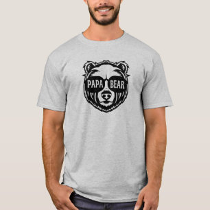 Papa Bear Sunglasses Father's Day T-Shirt
