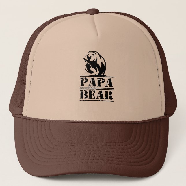 papa bear trucker hat (Front)