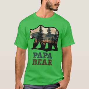 Papa Bear Vintage Retro Funny retro gift friend T-Shirt