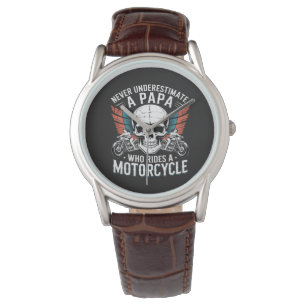 Papa Biker Who Rides A Motorcycle Watch
