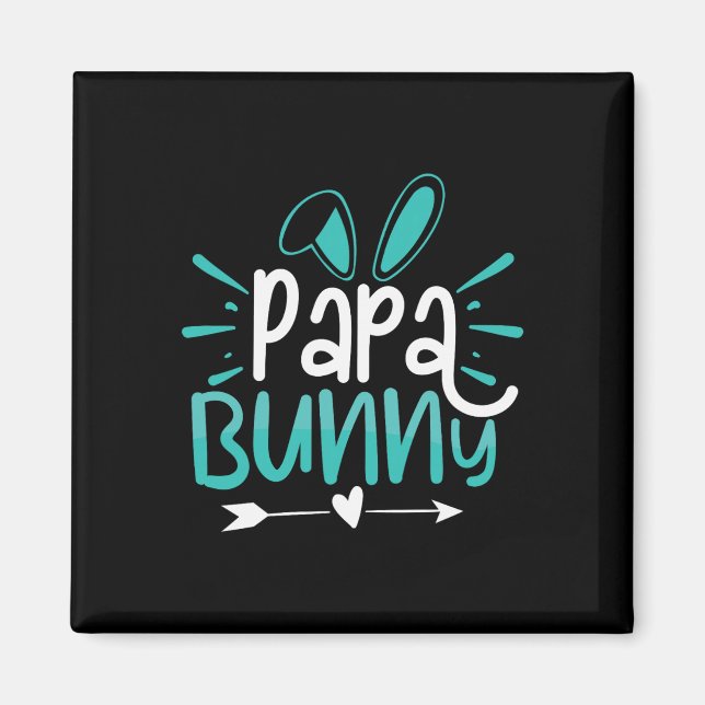 Papa Bunny  Magnet (Front)