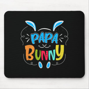 Papa Bunny Premium Tri-blend Mouse Pad