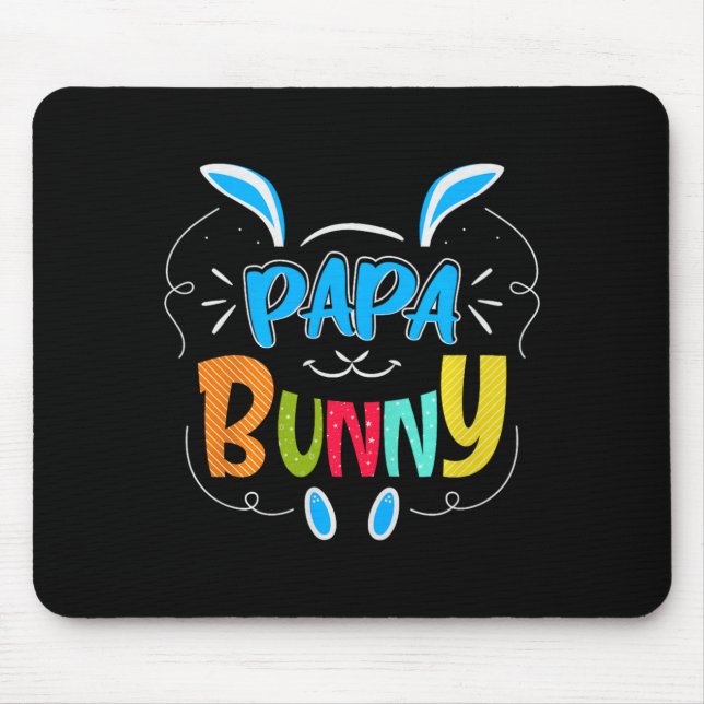 Papa Bunny Premium Tri-blend  Mouse Pad (Front)