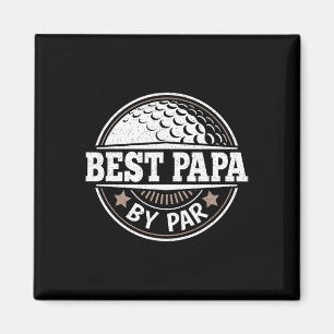 Papa By Par Vintage Golf Player Daddy Dad Fathers Magnet