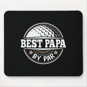 Papa By Par Vintage Golf Player Daddy Dad Fathers Mouse Pad