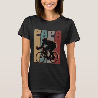Papá Ciclista Vintage Dia del padre en Español T-Shirt