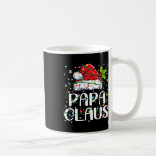 Papa Claus Christmas Lights Pajama Family Matching Coffee Mug