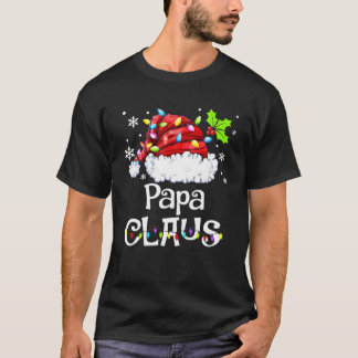 Papa Claus Christmas Pajama Family Matching Xmas T-Shirt