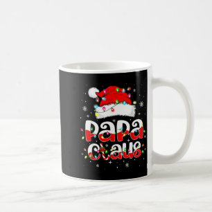 Papa Claus Funny Christmas Lights Pajama Family Ma Coffee Mug