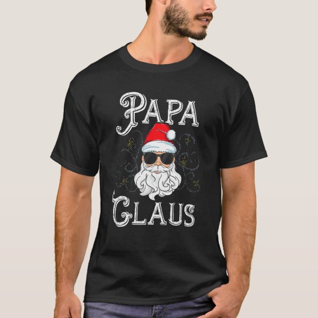 Papa Claus Matching Family Christmas Outfit Xmas P T-Shirt (Front)