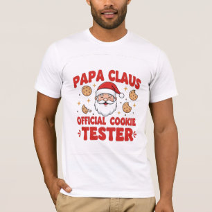 Papa Claus – Official Cookie Tester Funny Christ T-Shirt