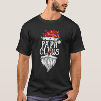 Papa Claus Santa Hat Family Christmas Pyjamas Papa T-Shirt