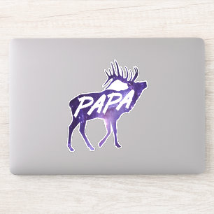Papa Deer Sticker