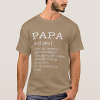 Papa Definition Grandpa Father's Day Gifts Men